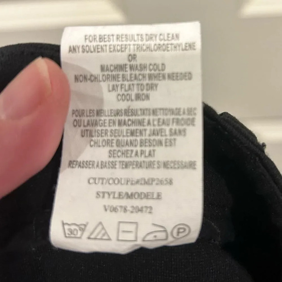 Vince The Italy Ponte Ankle Zipper‎ Ponte Skinny Pants in Black size 6 - Picture 10 of 11